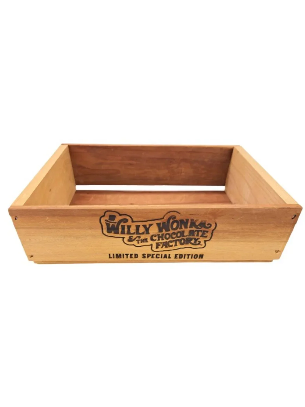 Willy Wonka & The Chocolate Factory Limited Special Edition Wooden Crate Box